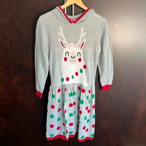 Christmas Alpaca Holiday Hoodie with Horns Dress size L (14-16) or women’s XS/S